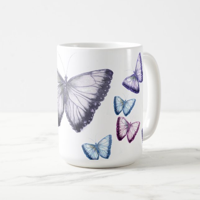 Taza De Café Hermosas mariposas (Anverso derecho)