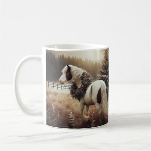 Taza De Café Hermoso amor animal ecuestre de caballo marrón