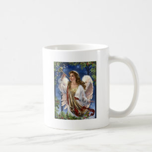 Taza De Café Hermoso Ángel de Navidad Vintage