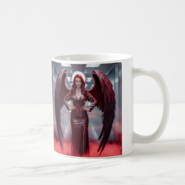 Taza De Café Hermoso ángulo rojo (Derecha)