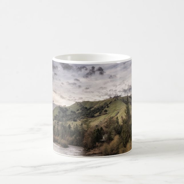 Taza De Café Hermoso arte del río americano (Centro)