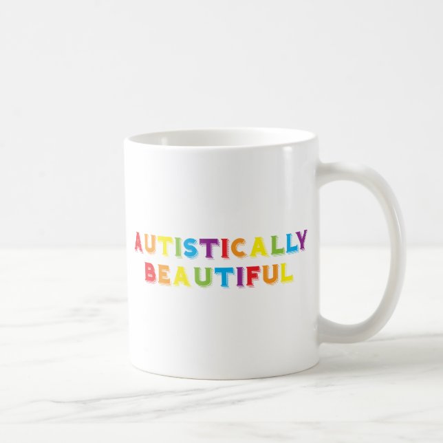Taza De Café Hermoso autista (Derecha)