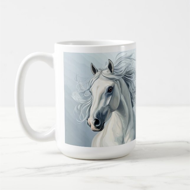 Taza De Café HERMOSO CABALLO #1 Cojín decorativo (Izquierda)