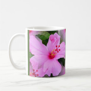 Taza De Café Hermoso café de flores rosadas