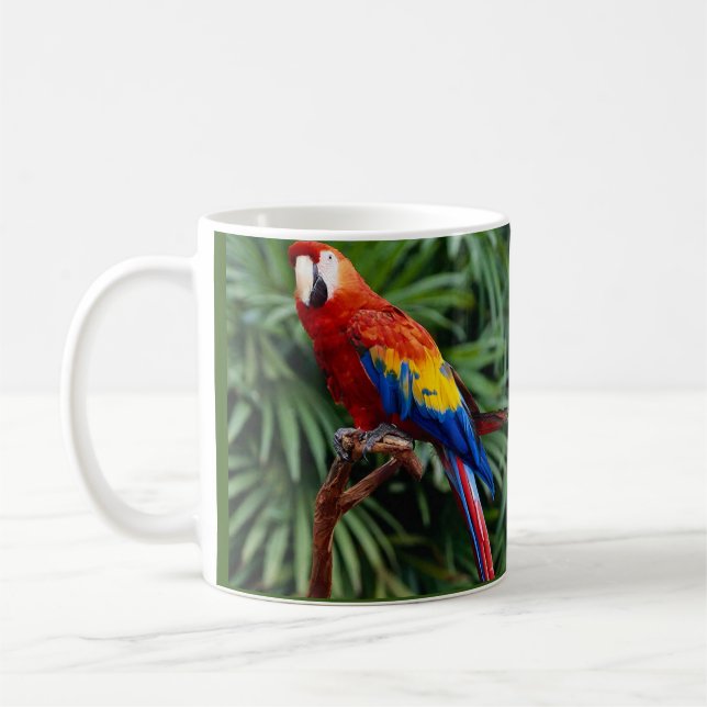 Taza De Café Hermoso café macaw (Izquierda)