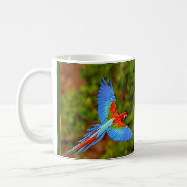 Taza De Café Hermoso café macaw (Izquierda)