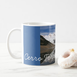 Taza De Café Hermoso Cerro Torre , Patagonia, Montaña Vista