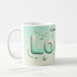 Taza De Café Hermoso Corazón Minimalista Personalizado