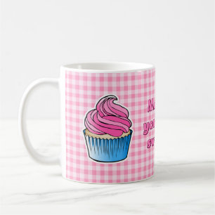 Taza De Café Hermoso Cupcake Rosa