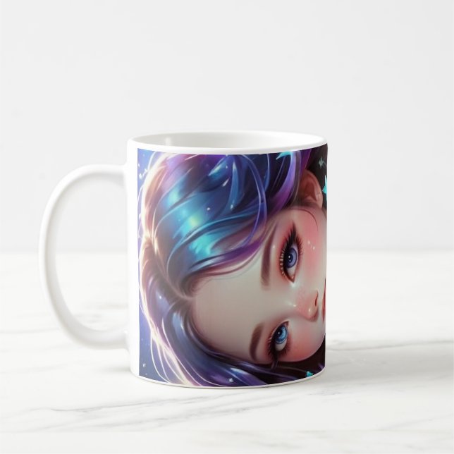 Taza De Café Hermoso diseño chica (Izquierda)