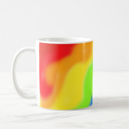 Taza De Café Hermoso diseño de arco iris abstracto -