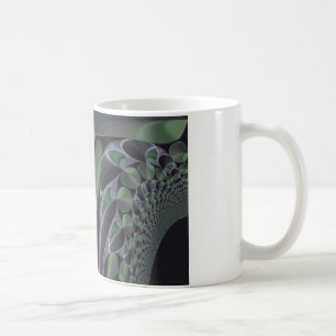 Taza De Café Hermoso Diseño de Arte de Textura de Aurora Verde