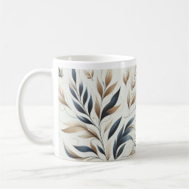 Taza De Café Hermoso diseño floral Café Mug/ Elegante diseño