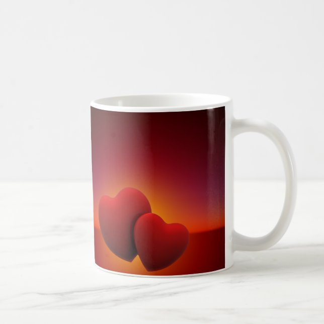 Taza De Café Hermoso El día de San Valentín gemelo Mug (Derecha)