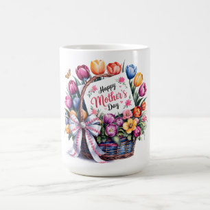 Taza De Café Hermoso Feliz Día de las Madres Mamá