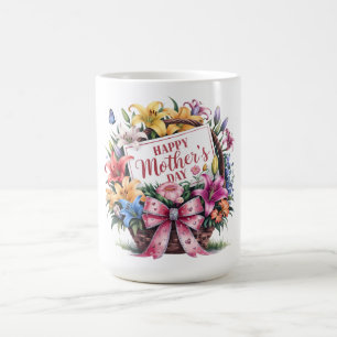 Taza De Café Hermoso Feliz Día de las Madres Mamá