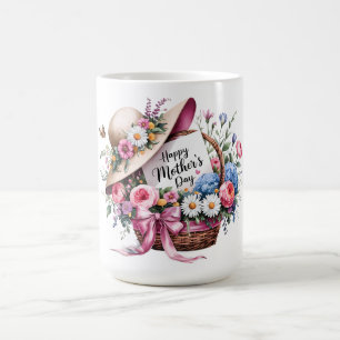 Taza De Café Hermoso Feliz Día de las Madres Mamá