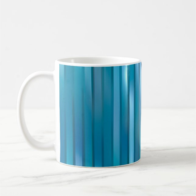 Taza De Café Hermoso fondo azul vertical abstracto con l (Izquierda)