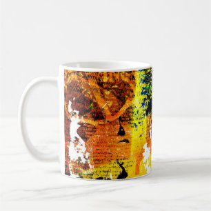 Taza De Café Hermoso fondo de diseño de grunge, añejo