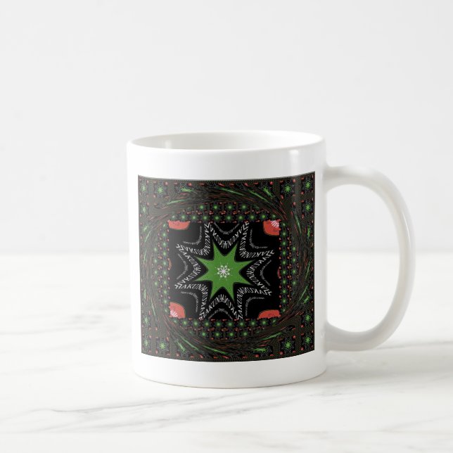 Taza De Café Hermoso fondo de estrellas de remolque Imprimir ve (Derecha)
