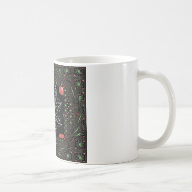 Taza De Café Hermoso fondo de estrellas de remolque Imprimir ve (Derecha)
