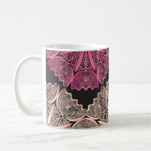 Taza De Café Hermoso fondo de flores naturaleza patrón Vintag