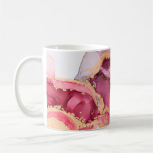 Taza De Café Hermoso fondo oriental. Arte fluido, alcohol