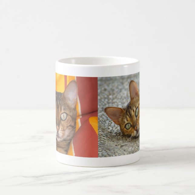Taza De Café Hermoso gato bengalí (Centro)