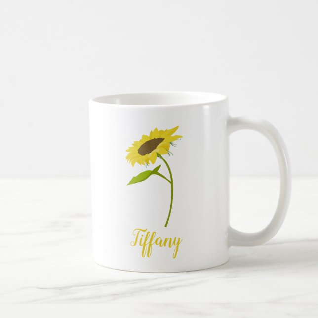 Taza De Café Hermoso girasol (Derecha)