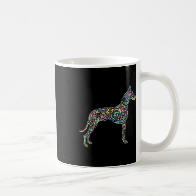 Taza De Café Hermoso Gran Perro Perro Perro Totem Tattoo Art Ho (Derecha)