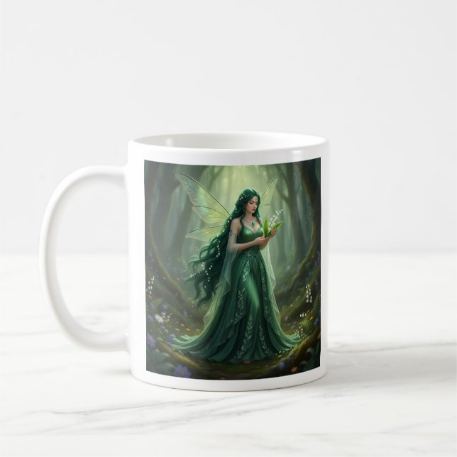 Taza De Café Hermoso Hada de Esmeralda Mayo (Izquierda)