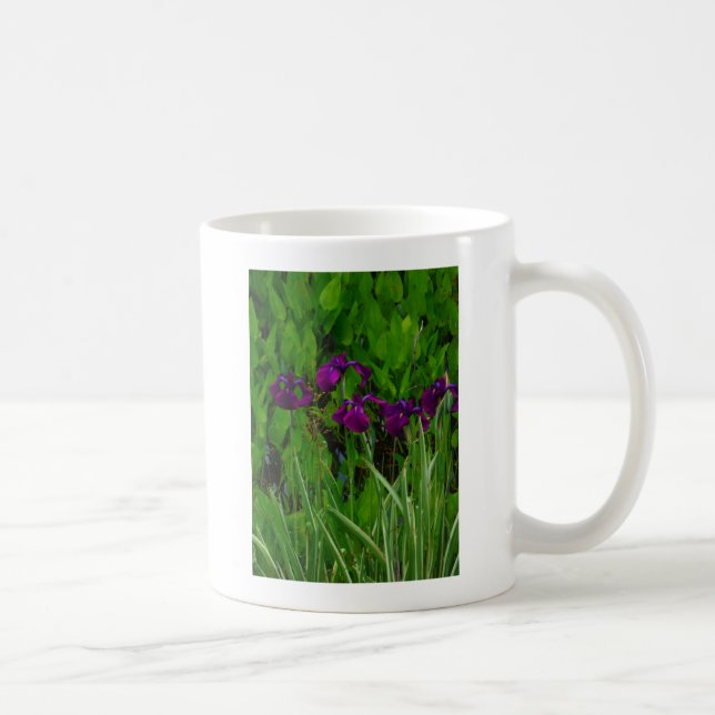 Taza De Café Hermoso Iris Morado (Derecha)
