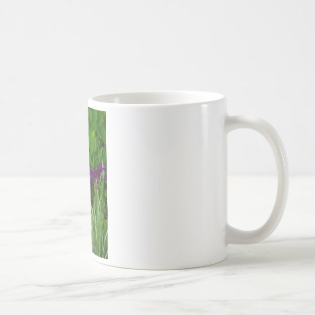 Taza De Café Hermoso Iris Morado (Derecha)