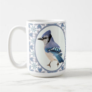 Taza De Café Hermoso Jay Bird Azul