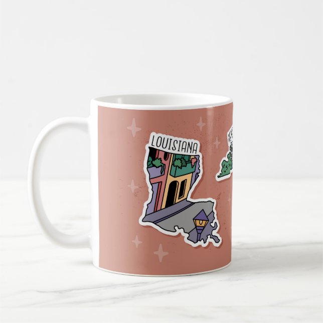 TAZA DE CAFÉ HERMOSO JUEGO DE TARJETAS POSTCARD DE ESTADOS UNID (Izquierda)