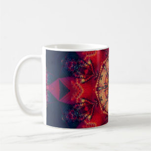 Taza De Café Hermoso kaleidoscopio sin fisuras ilustrativo