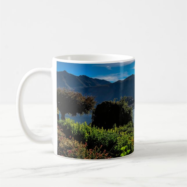 Taza De Café Hermoso lago Como Italia (Izquierda)