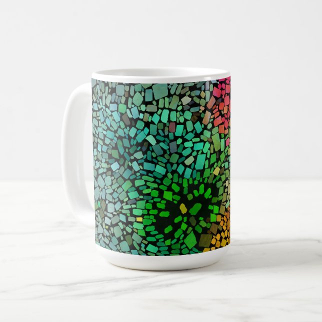 Taza De Café Hermoso mosaico (Anverso izquierdo)