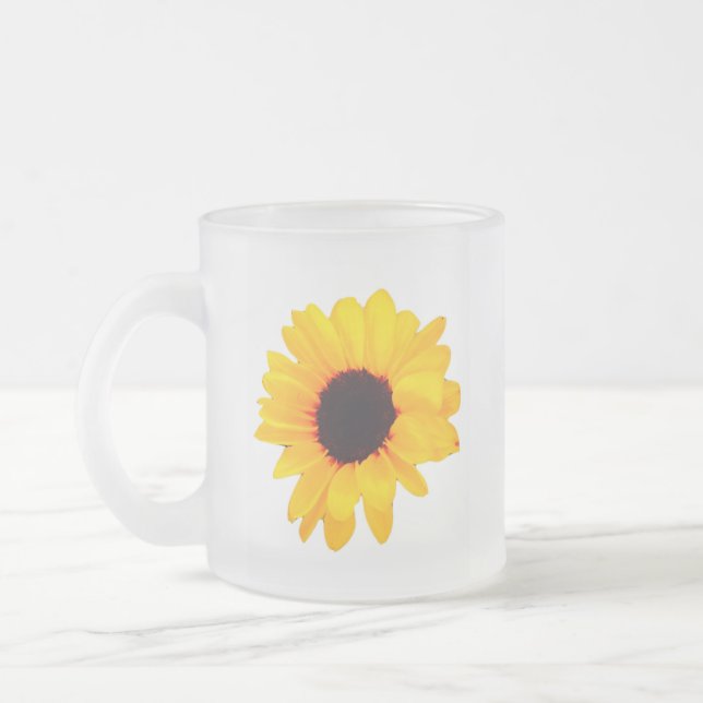 Taza De Café Hermoso Naranja amarillo girasol (Izquierda)