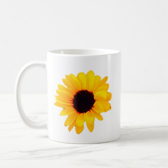 Taza De Café Hermoso Naranja amarillo girasol (Izquierda)