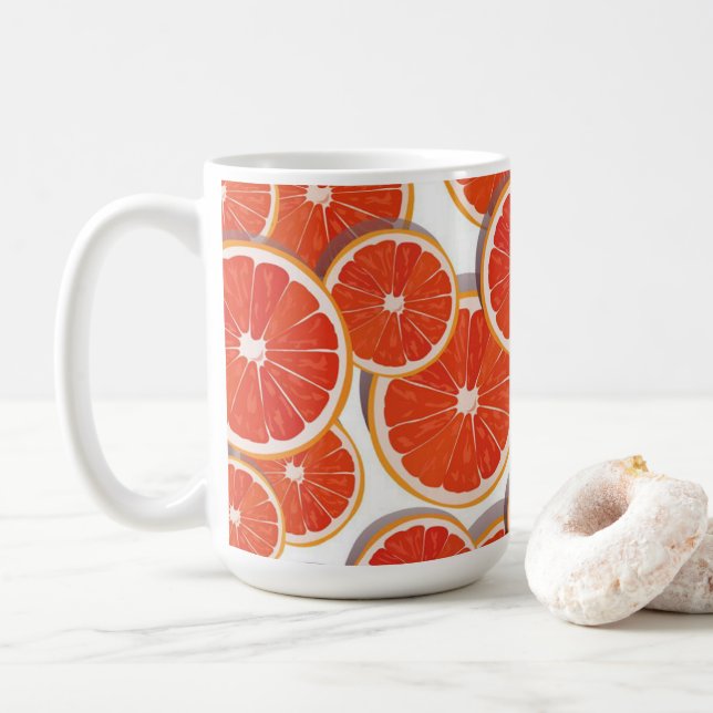 Taza De Café ¡Hermoso Naranja Coffee Mug! (Con donut)