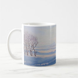 Taza De Café Hermoso paisaje de invierno de Islandia paisaje de