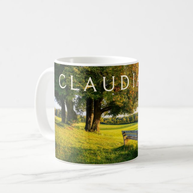 Taza De Café Hermoso paisaje otoñal (Anverso izquierdo)