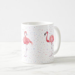Taza De Café Hermoso patrón de flamencos rosados