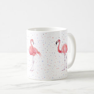 Taza De Café Hermoso patrón de flamencos rosados