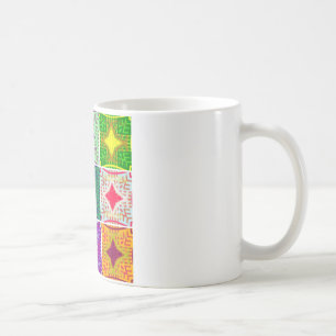 Taza De Café Hermoso patrón de impresión a cuadros de verificac