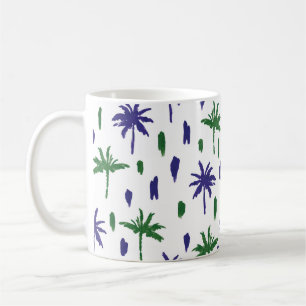 Taza De Café Hermoso patrón de palmeras tropicales