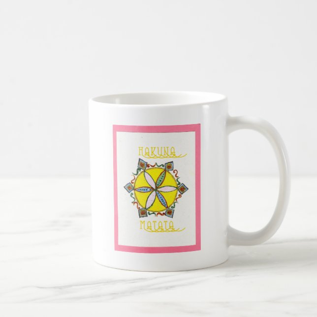 Taza De Café Hermoso patrón de vectores florales estelares Insp (Derecha)