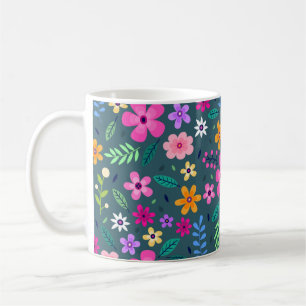 Taza De Café Hermoso patrón floral