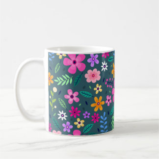 Taza De Café Hermoso patrón floral